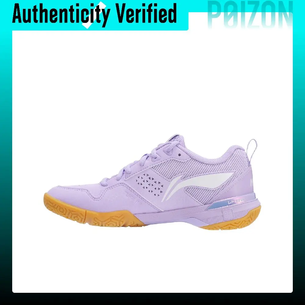 Li-Ning Badminton Shoes Women's Low-top Purple/White AYAU003-7