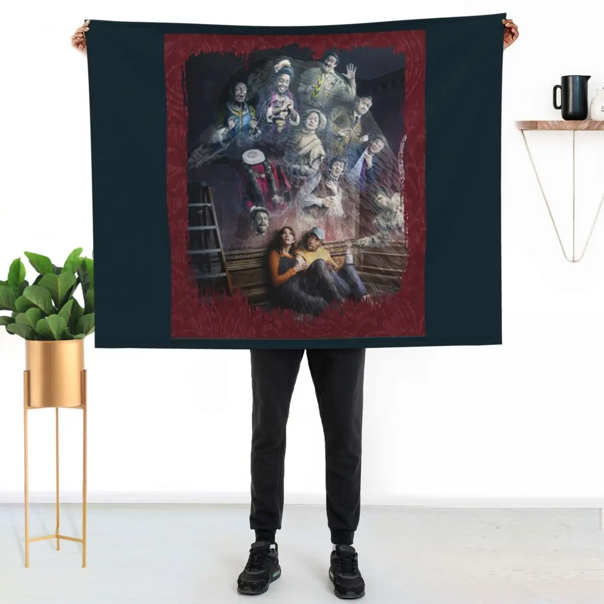 

BBC Ghost Throw Blanket Cozy Napping Blanket Gift for Mom Dad