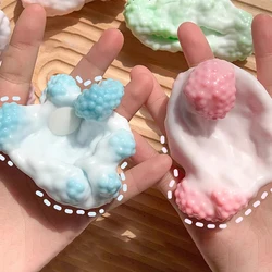 1PC Plasticity Ice Skin Super Light Squeez Stress Relieving Toys Soft Ultra-thin Feel Sticky Handmade Ball Squishy Table Toy