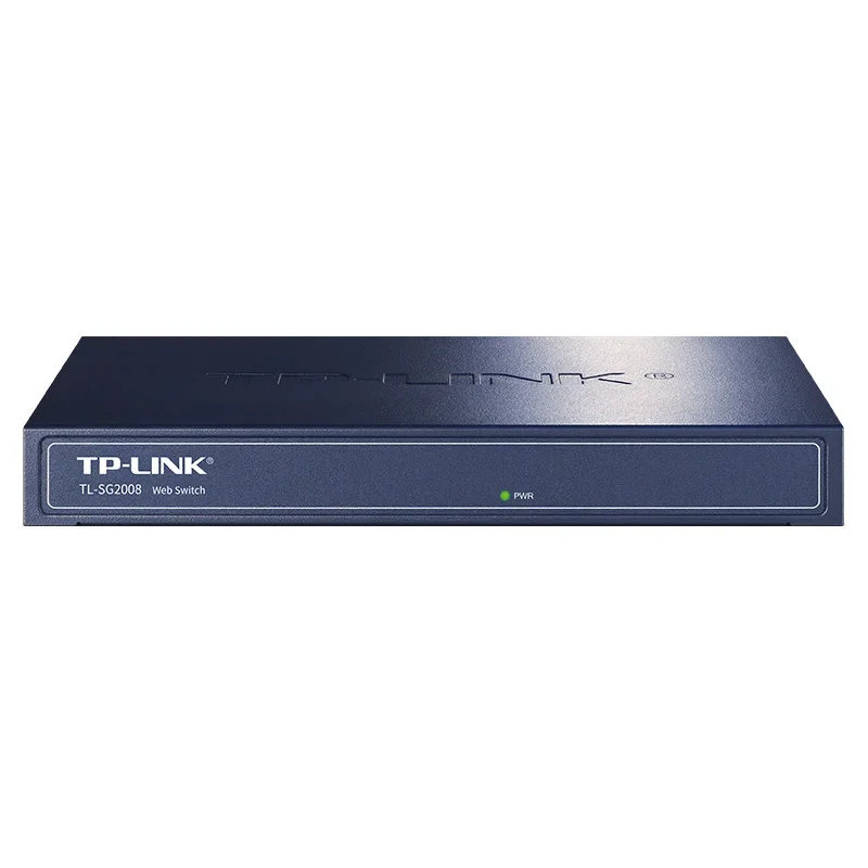 TP-Link-Commutateur VLan Géré Gigabit, airies Ethernet, Commutateur Réseau Abrmétallique, Répartiteur Internet, 8 Ports, 8X1000Mbps, SG2008