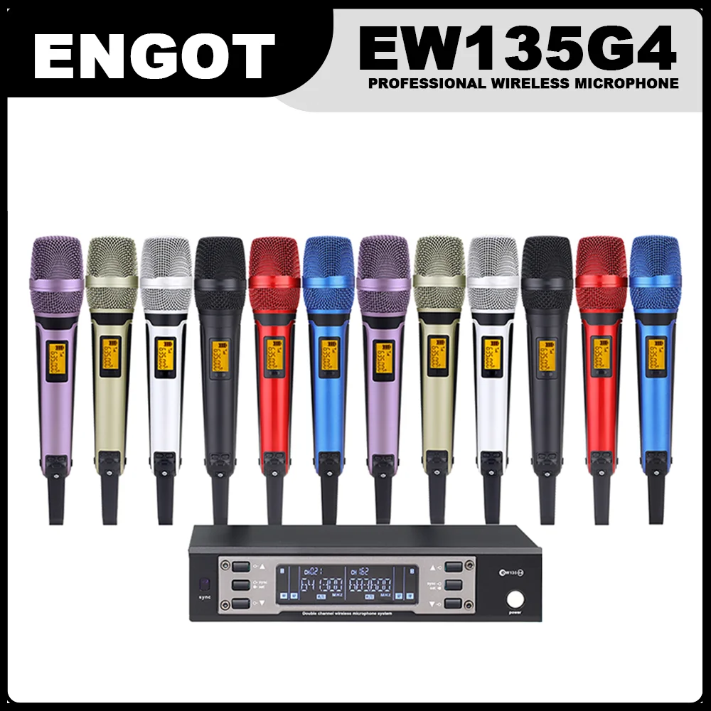 

EN EW135G4 EW100G4 EW 100 G4 wireless microphone system with SKM9000 haneheld microphone, suitable for small package ew135g4