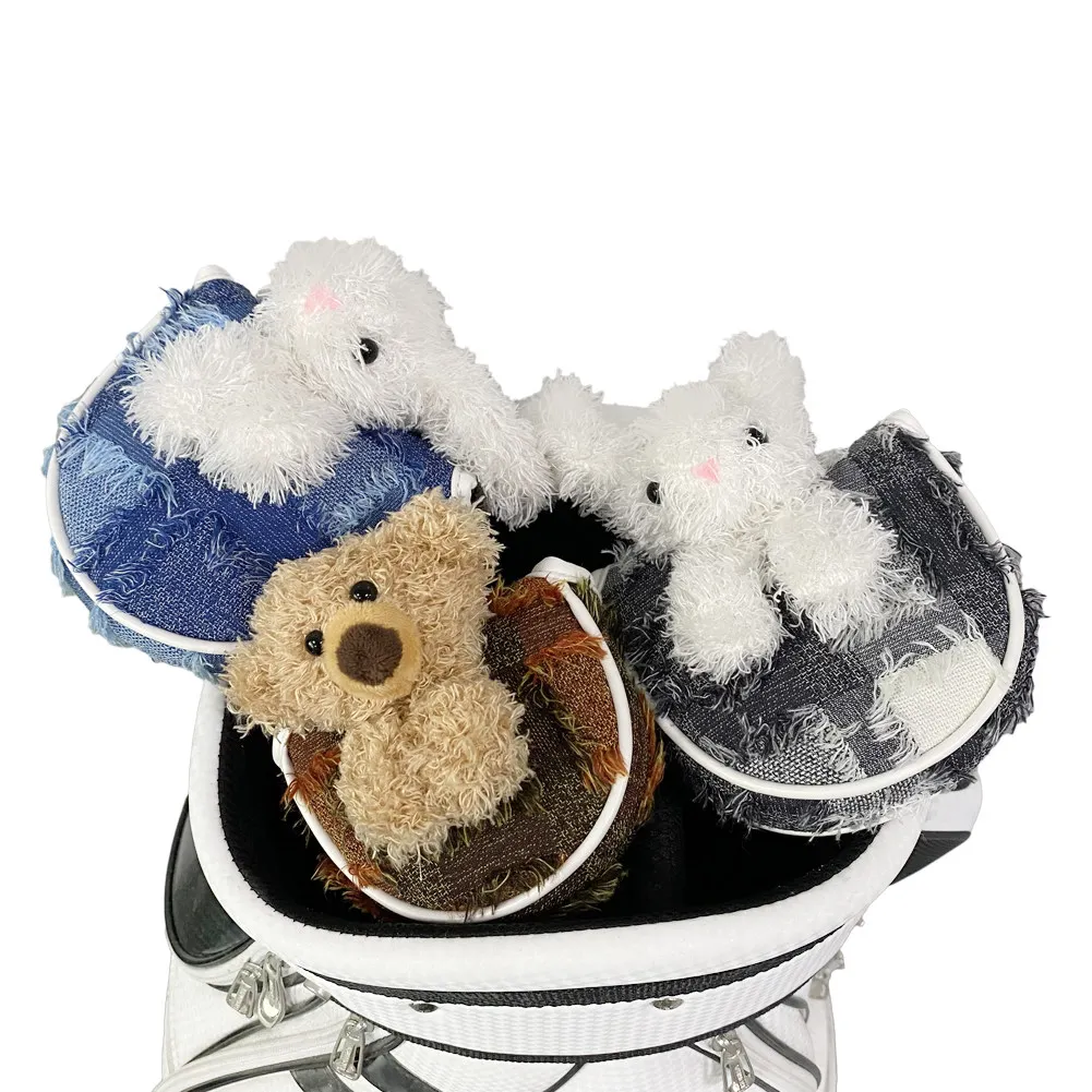 

Милый плюшевый чехол для гольф-клуба с кисточками и кроликом, праздничные креативные подарки, товары для любителей гольфа