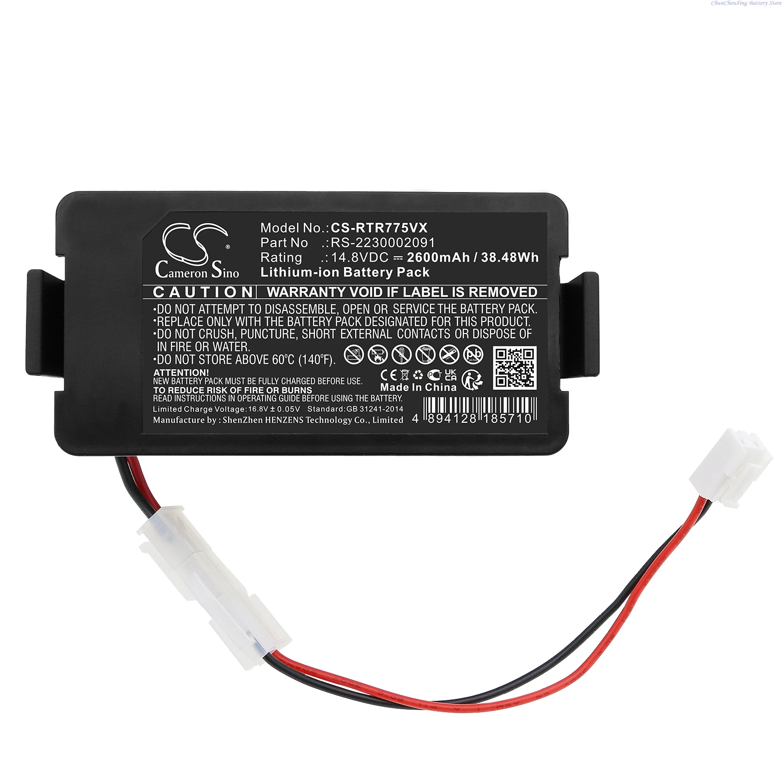 14.8V 2600mAh/3400mAh Battery RS-2230002091 for Rowenta RR7, Explorer 80, RR7755WH4Q0, RR7747W4Q0, For Tefal RG 7765 WH,RG7765WH