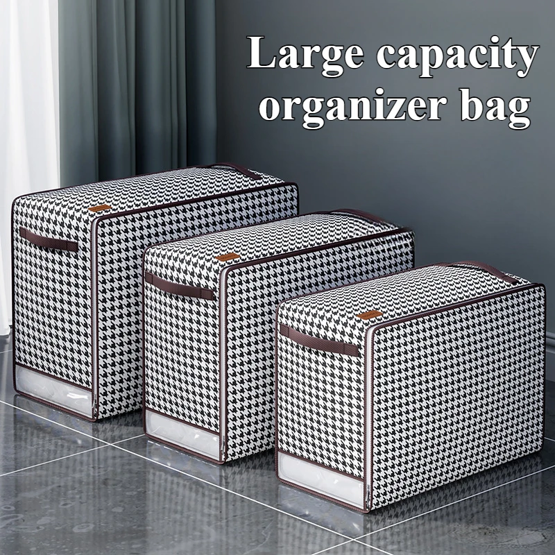 Quilt Storage Bag For Clothes And Luggage Moving Bag Large Capacity Waterproof Moisture-Proof Cotton Quilt Finishing Bag 1PCS