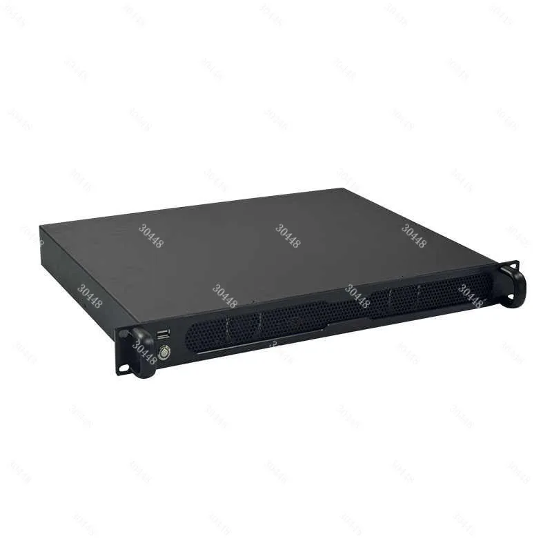 

1U Rackmount Server Chassis Aluminum Front Panel For Mini-ITX Motherboard Industrial Computer Case Firewall Gateway Shell