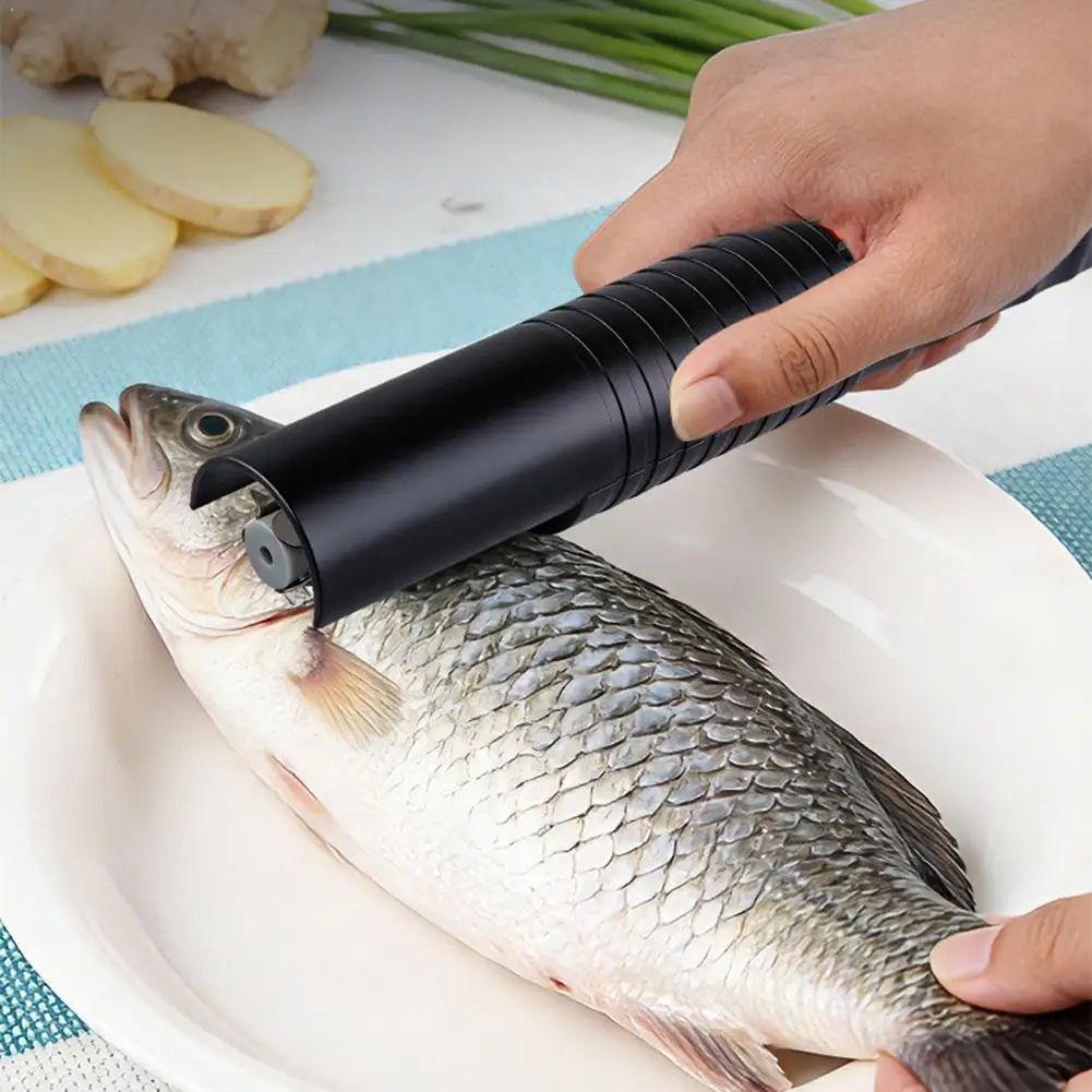 Fish Scaler Remover Handheld Electric Fish Scraper Waterproof Rechargeable Fish Scale Remover Cleaner Seafood Tools ﻿