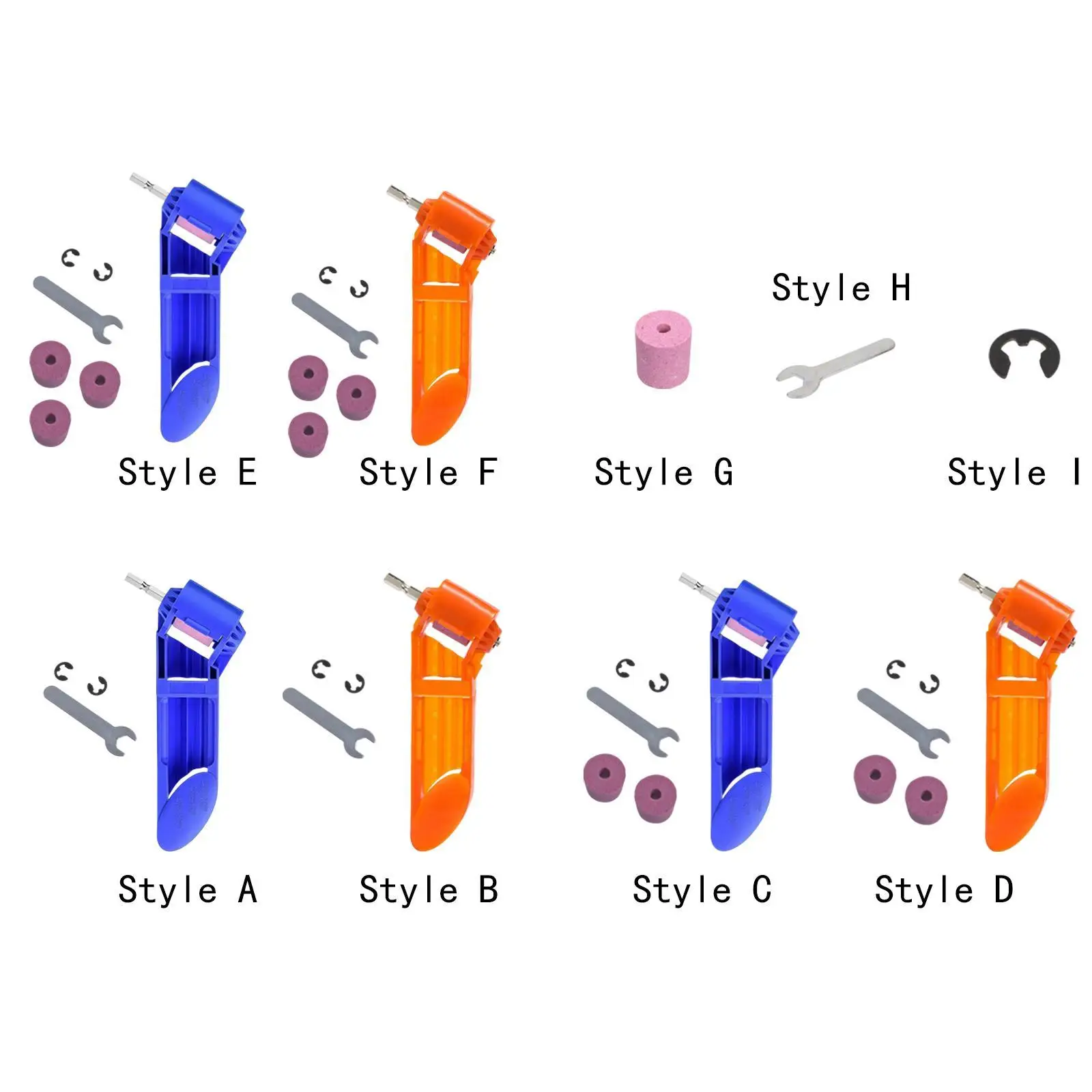 Drill Sharpener, Twist Grinder, Inch Hex Shank Drill Polishing Tool,