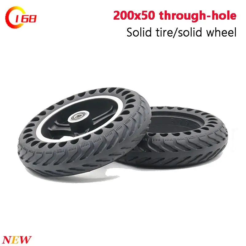 Good quality 8 Inch Folding Electric Scooter 200X50 Solid Wheel Tyre for Razor Scooter E-Scooter S1 S2 S3 Kugoo