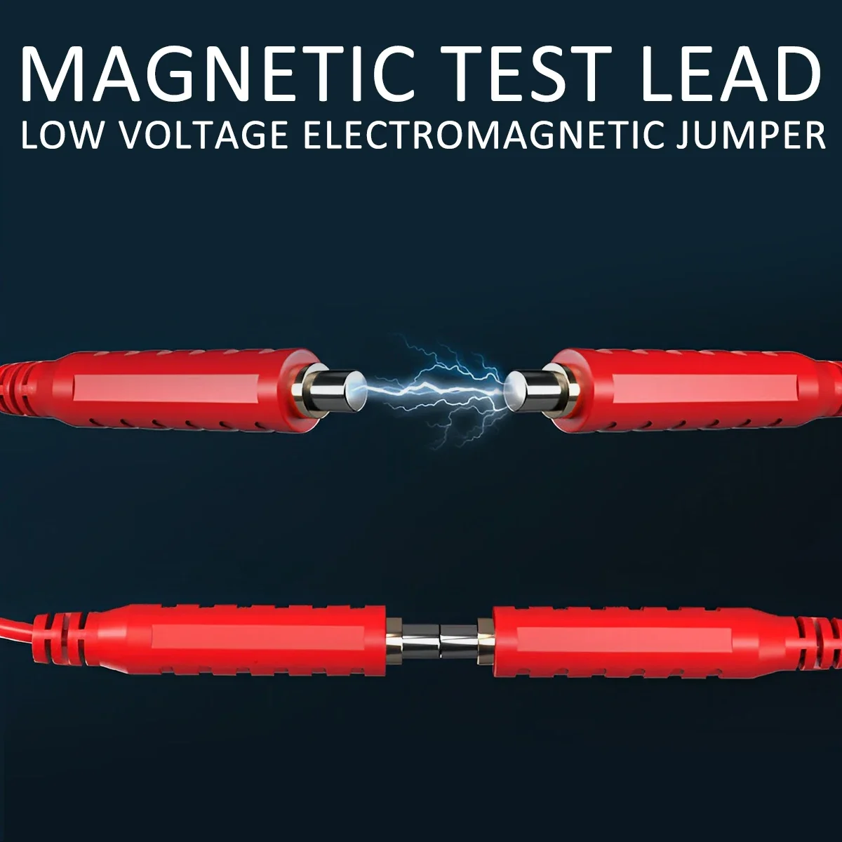 Imagem -04 - Conjunto Cabos de Teste Magnéticos Silicone Macio Flexível Jumper Fios de Teste 30v Ac5a 3.3ft Cabos de Teste Magnéticos para Teste Hvac Peças