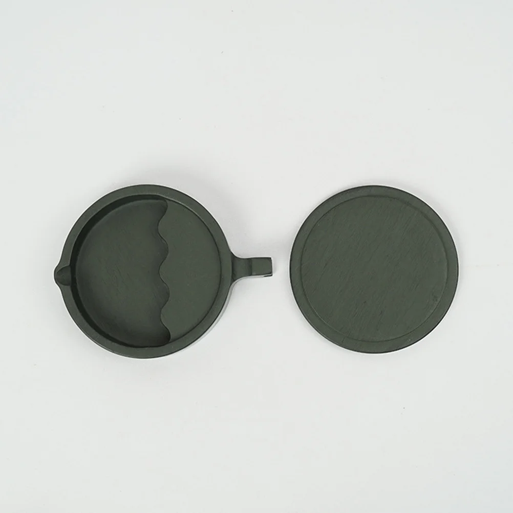 

Fish Shape Orchid Inkstone Lidded Calligraphy Inkslab Durable Premium Material Smooth Edges Elegant Pattern Study Room Decor