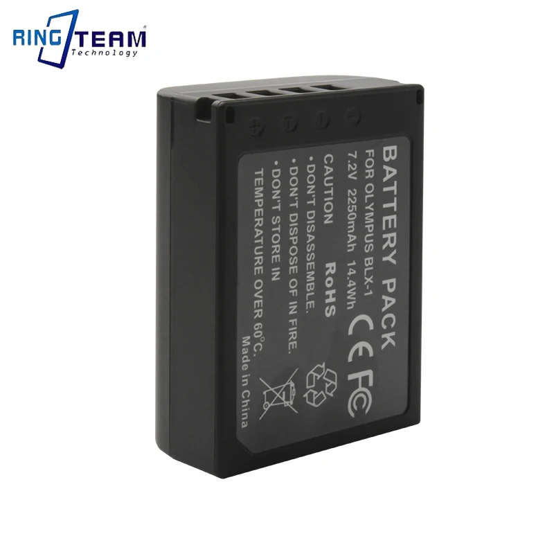 2 szt. 2250 mAh BLX-1 akumulator litowo-jonowy + BLX1 LCD podwójna ładowarka USB do aparatu Olympus OM System OM-1 OM1