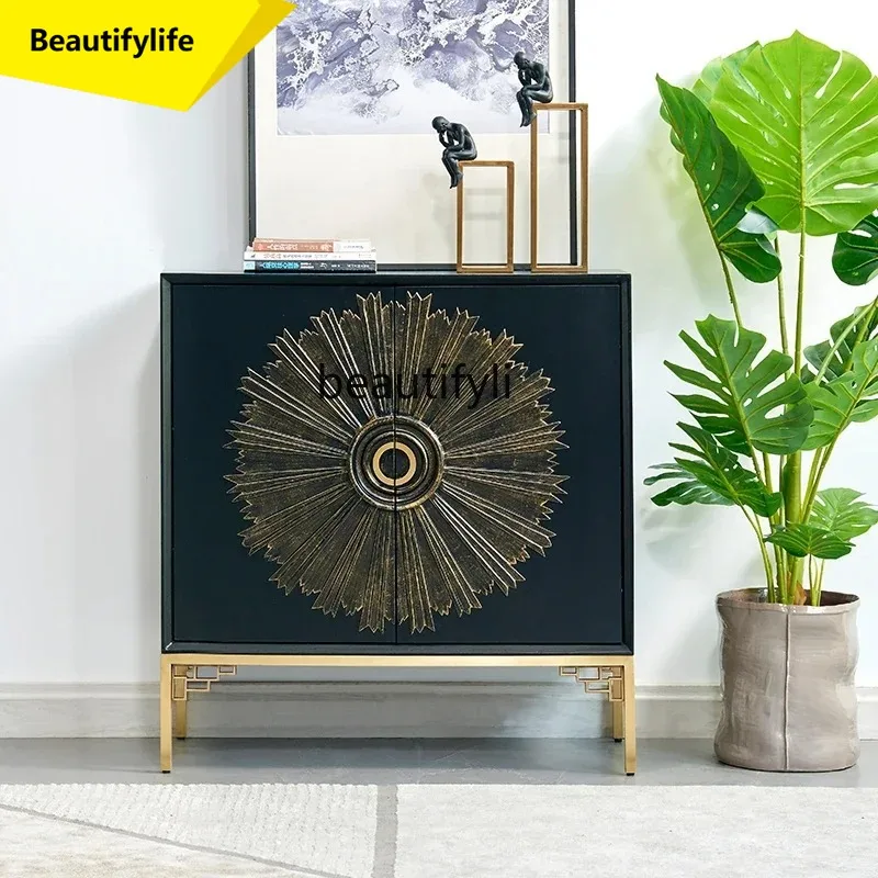 

New Chinese Style Entrance Cabinet Nordic Home Entrance Light Luxury Modern Simple Multifunctional Storage Cabinet K185