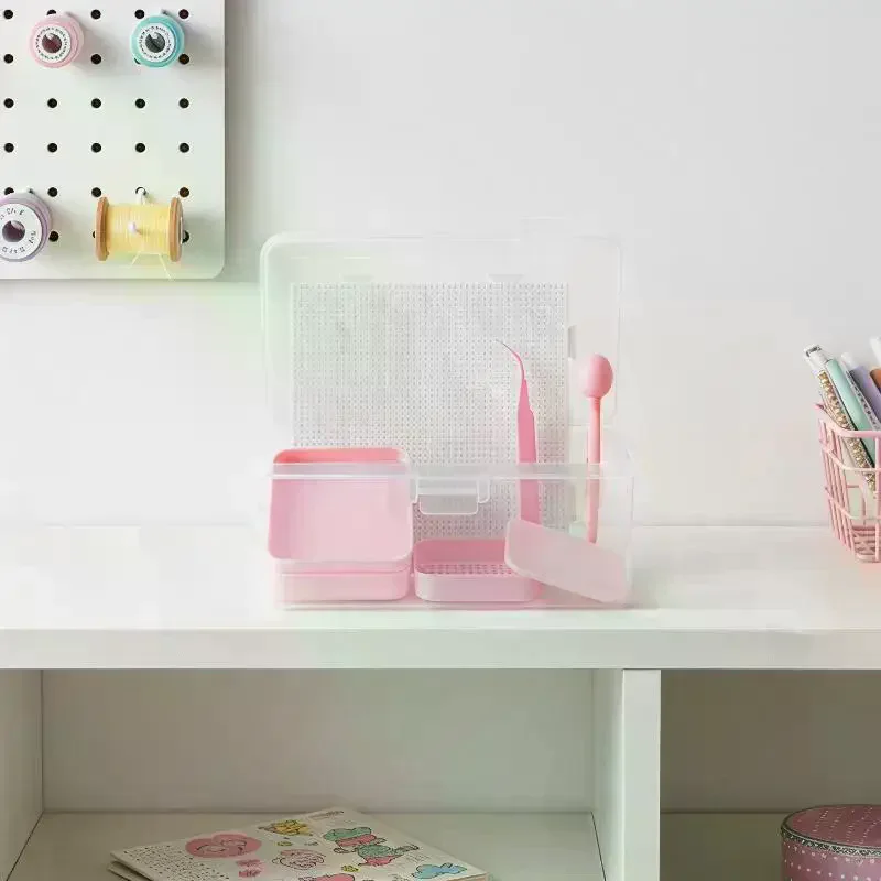 1Set Fuse Beads Tool Kit Peg Board Tweezers Storage Boxes Bead Scoop For Kids Adults DIY Craft Making