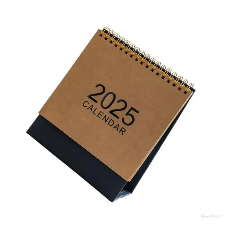 2025 Desktop Calendars Standing Calendar Simple Desk Calendar for Office School