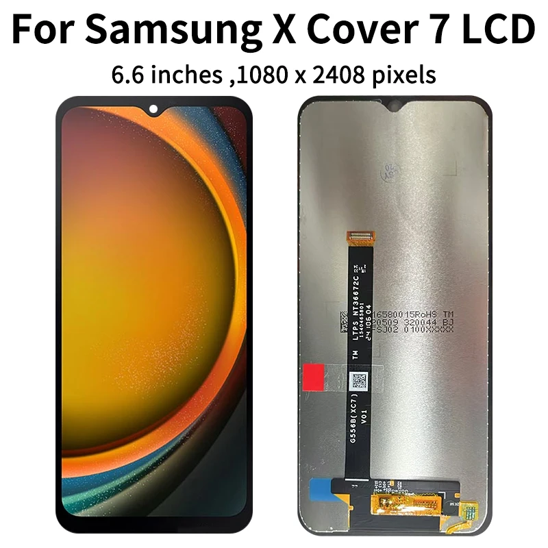 6.6 ''ekran do Samsung XCover7 G556 G556B G556BU1 G556B/DS wyświetlacz LCD ekran dotykowy Digitizer X Cover 7 wymiana LCD — zdjęcie produktu 3