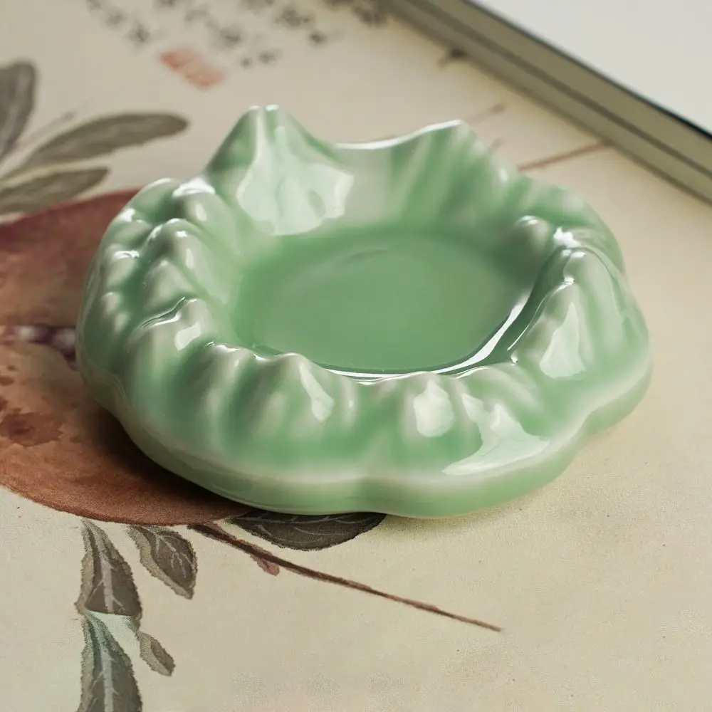 Creative Ceramic Mountain Shaped Inkstone Brush Ink Paperweight Pen Rest Holder Glaze Ink Brush Painting Tool Writing