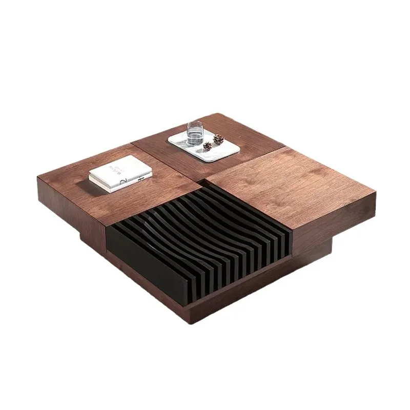 

Walnut coffee table modern simple living room household square tea table