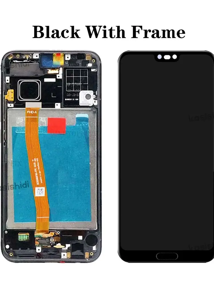 5.84\'\'LCD For Huawei Honor 10 Display with Fingerprint Touch Screen Digitizer Assembly Replace COL-AL10 COL-L29 L19 With Frame