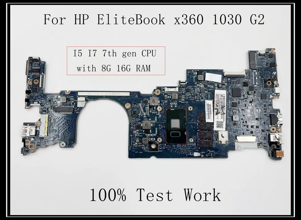 For HP EliteBook X360 1030 G2 Laptop Motherboard With I5 I7 CPU 8G