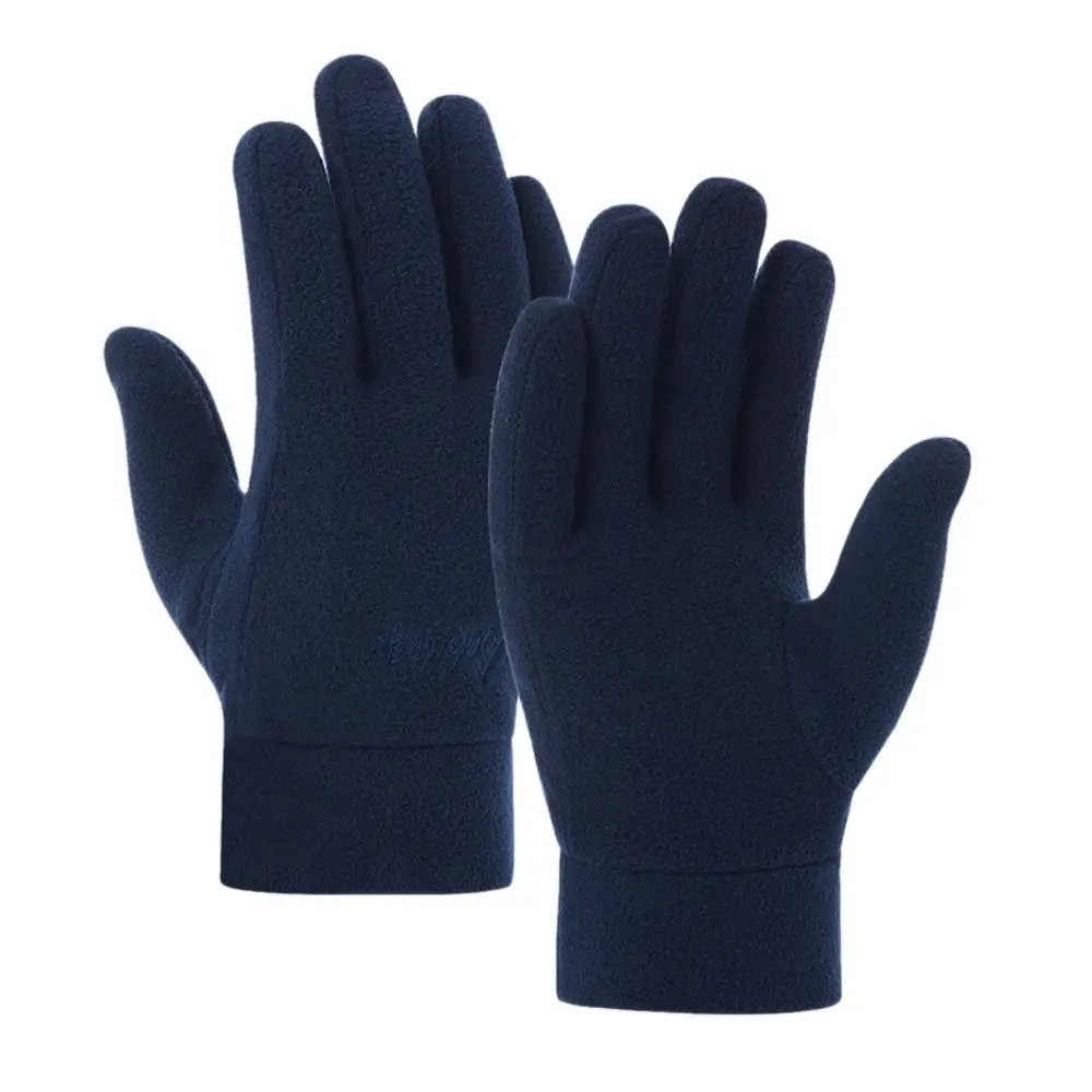 Man Women Gloves Riding Driving Gloves Winter Fleece Outdoor Sport Gloves Thick Plush Furry Warm Mitts Full Finger Mittens