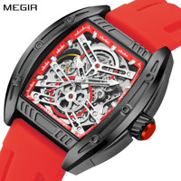 MEGIR Luxury Sport Watches for Men Silicone Automatic Mechanical Movement Wristwatches Luminous Male Clock Reloj Hombre 8601