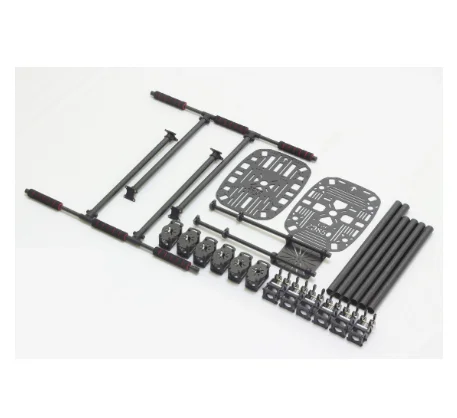 ZD850 Pełny Zestaw Ramy z Włókna Węglowego ZD 850 850MM do Hexacoptera z Sześciowirnikowym Silnikiem, Składane Ramiona, Zestaw Ramy z Niezłożalnymi Podwoziem do FPV