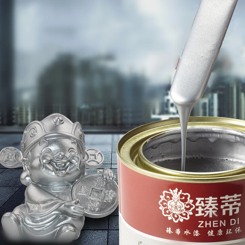 Water-based Oil-based Silver Paint Metal Acrylic Paint High Temperature and Rust-resistant Silver Paint for Iron Gate Railings