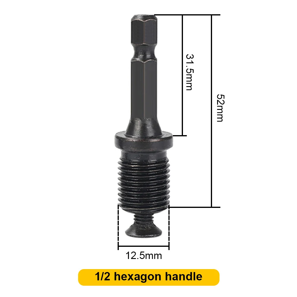 1/2 20UNF Hexagon Connecting Rod Adapter Hex Male Thread Screw Drilling Bits for Electric Hammer Adapter Parts Speeding Bit Tool