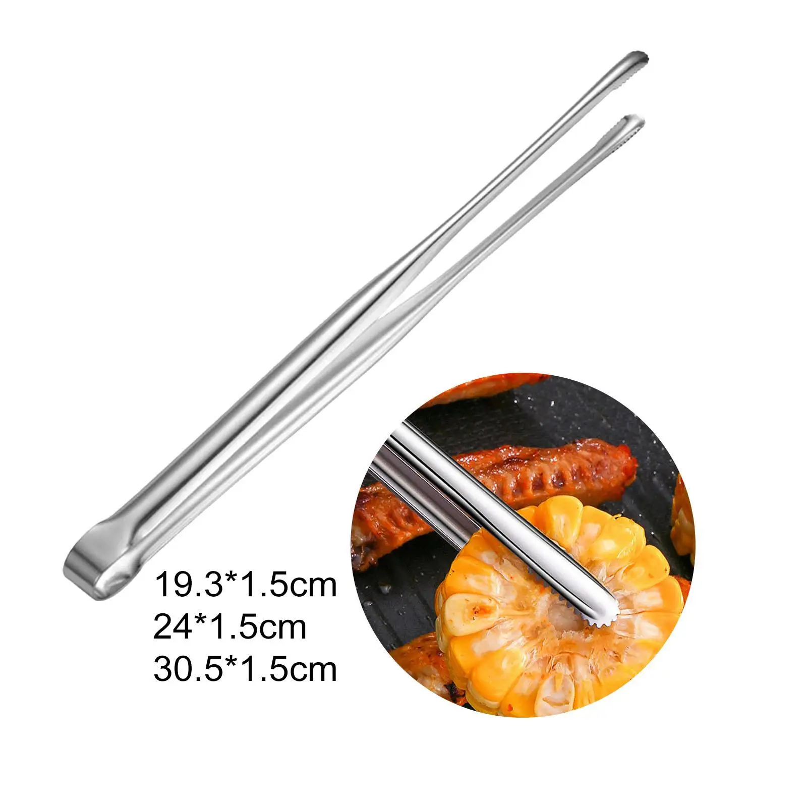 Barbecue Grilling Tongs Tweezer Multifunctional Japanese Style Non Slip Kitchen Cooking Tongs with Serrated Tips Food Tongs