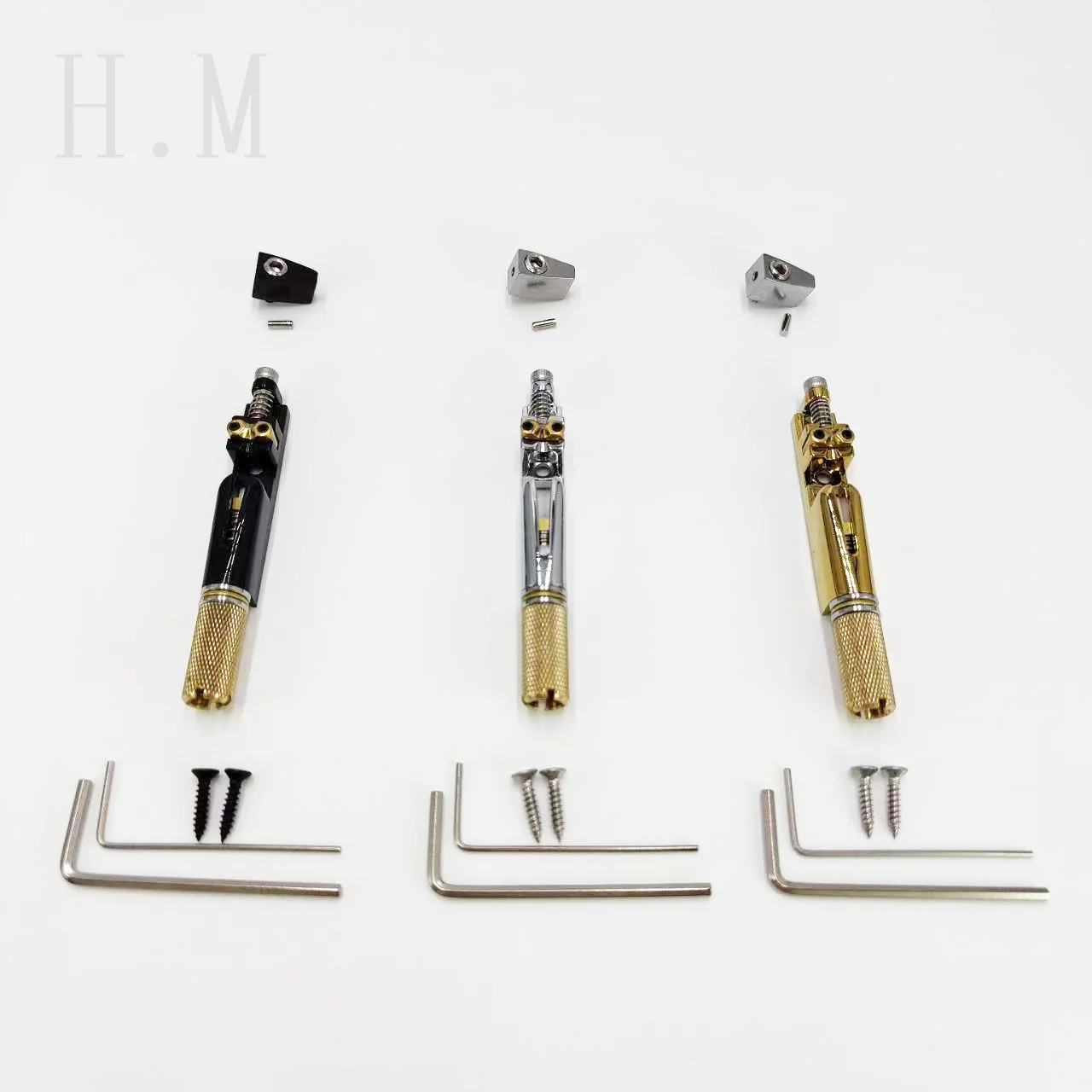 

Headless guitar Bridge Single metal electric guitar Single bridge Brass electric guitar accessories Pillow string lock