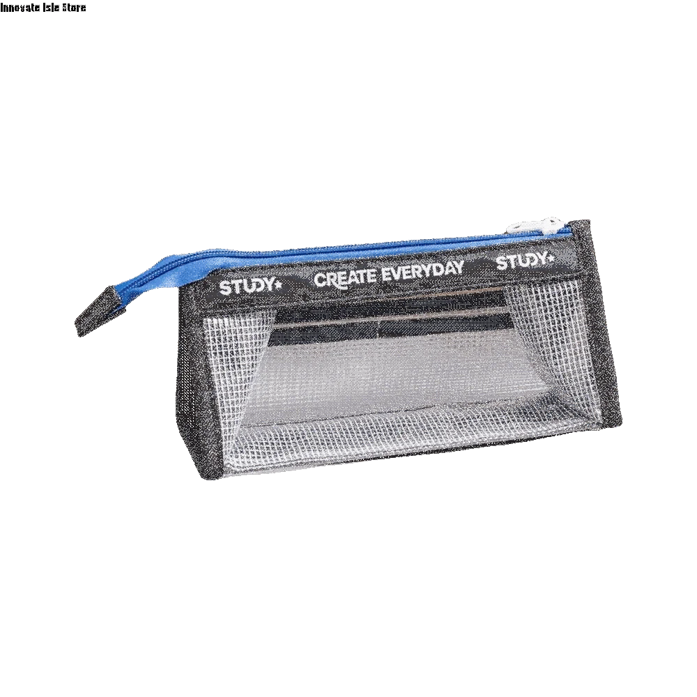Multiple Layers Transparent Pencil Case Clear Dirt-resistant Zipper Pencil Box Large Capacity Waterproof PVC Stationery Bag
