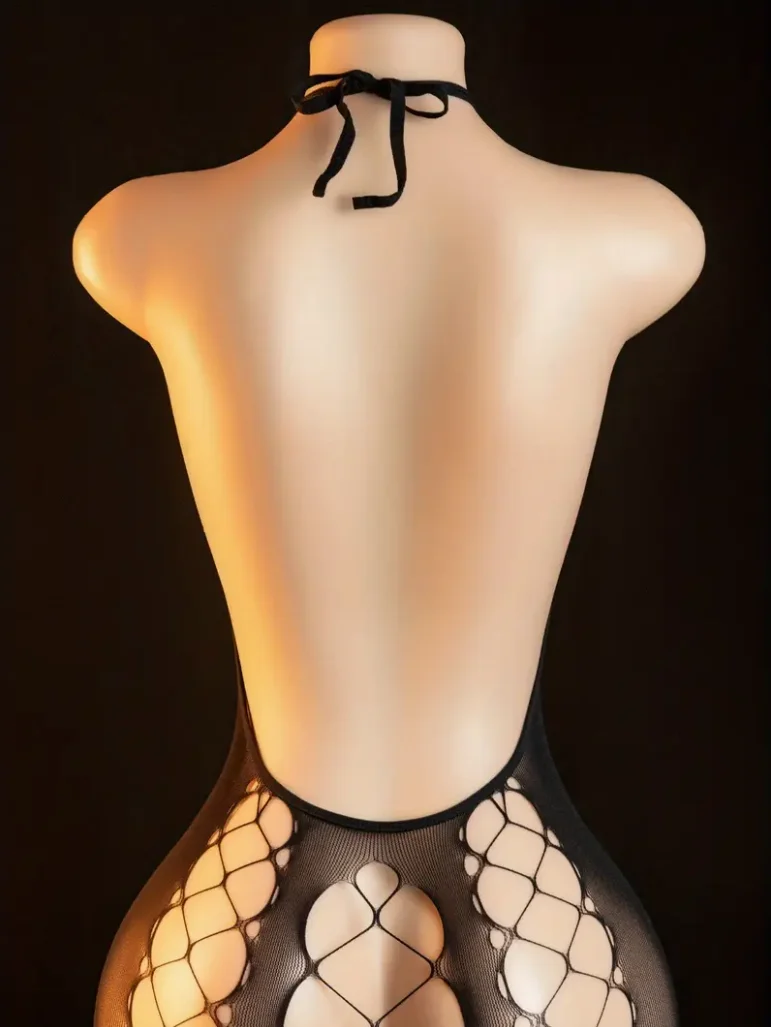 Sexy Body Lingerie Bodysuit Underwear Stocking Tight Sexy Transparent Pornos Suit Women Intimates Hose Black Mesh Bodystocking