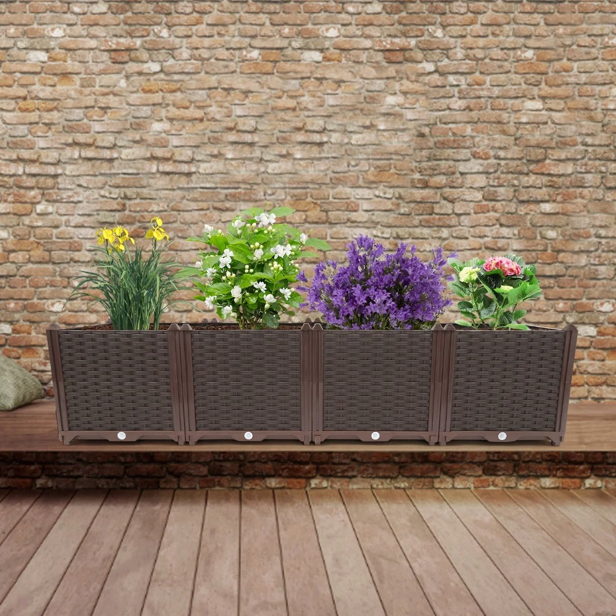 

1 Metal Raised Garden Bed Box Home Patio Yard Large Planter Box Excellent Ventilation Easy Plant Care Heavy Duty Raised Planter