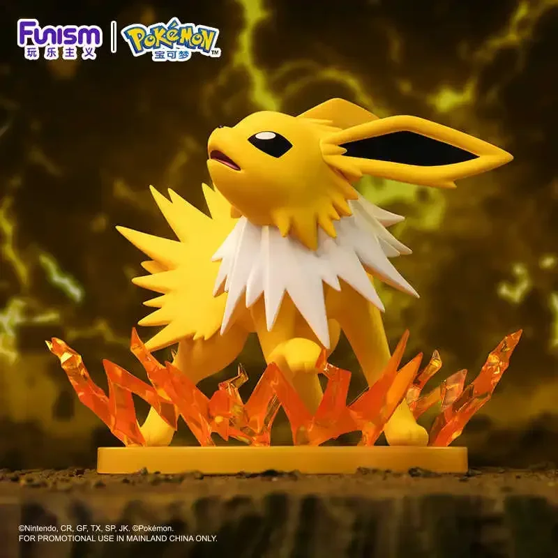 Genuine FUNISM Pokemon Eevee Vaporeon Jolteon Flareon Anime Action Figure Model Toys Gift for Birthday