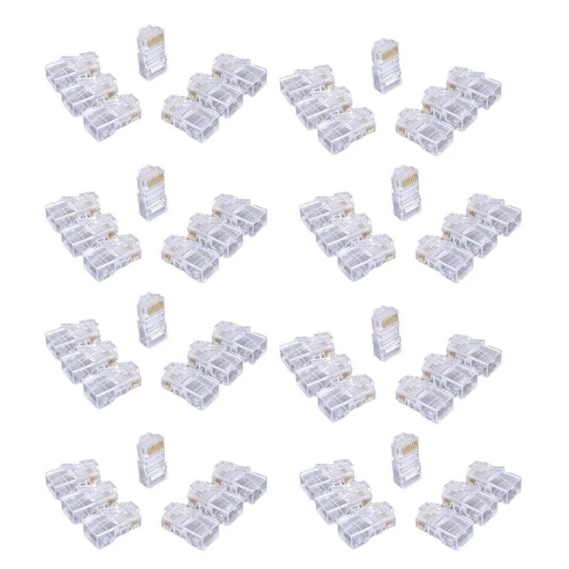 

Cat6 RJ45 Networking Cable Ends, 8P8C Cat6 RJ45 Connectors Crimp On UTP Ethernet Connectors,High Performances best sale
