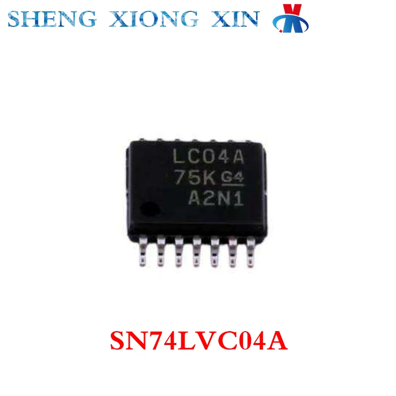 20pcs/Lot 100% New SN74LVC04A TSSOP14 Inverter LC04A Integrated Circuit