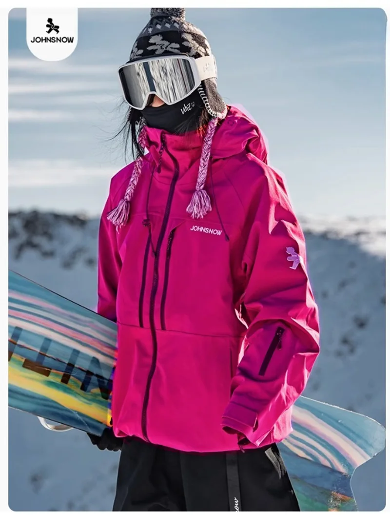 John Snow 2026 Neue Winter-Skijacke für Damen und Herren, Atmungsaktive Wasserdichte Snowboard-Bekleidung, Outdoor-Sport-Wärmejacke – Detail 21