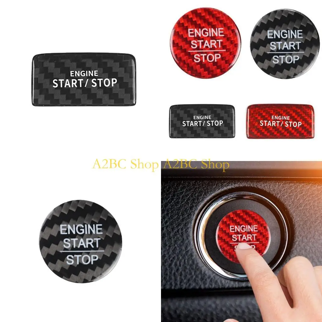 A2BC Car Dashboard Start Stop Control Panel Sticker for Simple Interior
