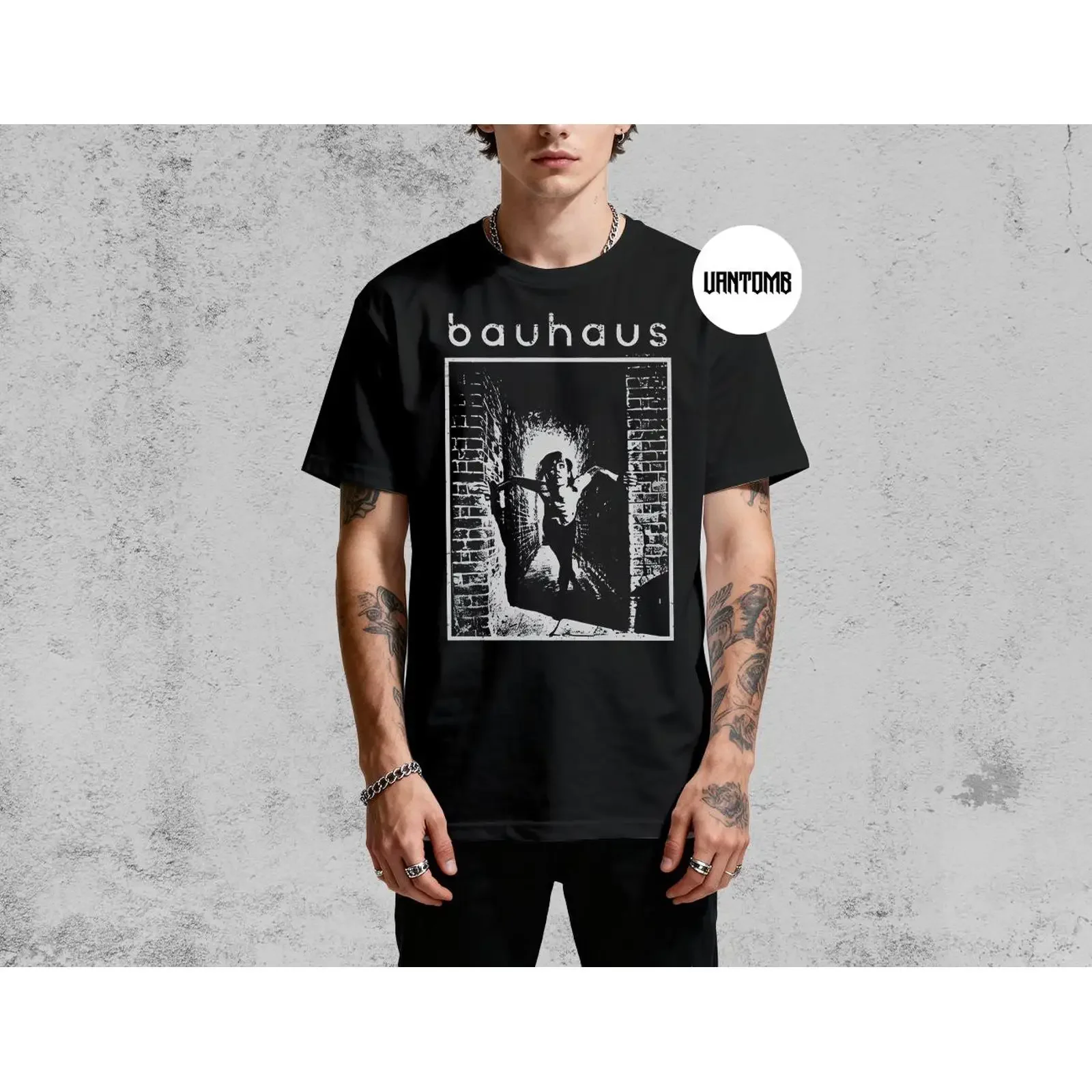 Bauhaus T Shirt amp More Goth Rock Merch Band Apparel vintage Washed Top For Everyday Wear Stylish Casual homme Unisex