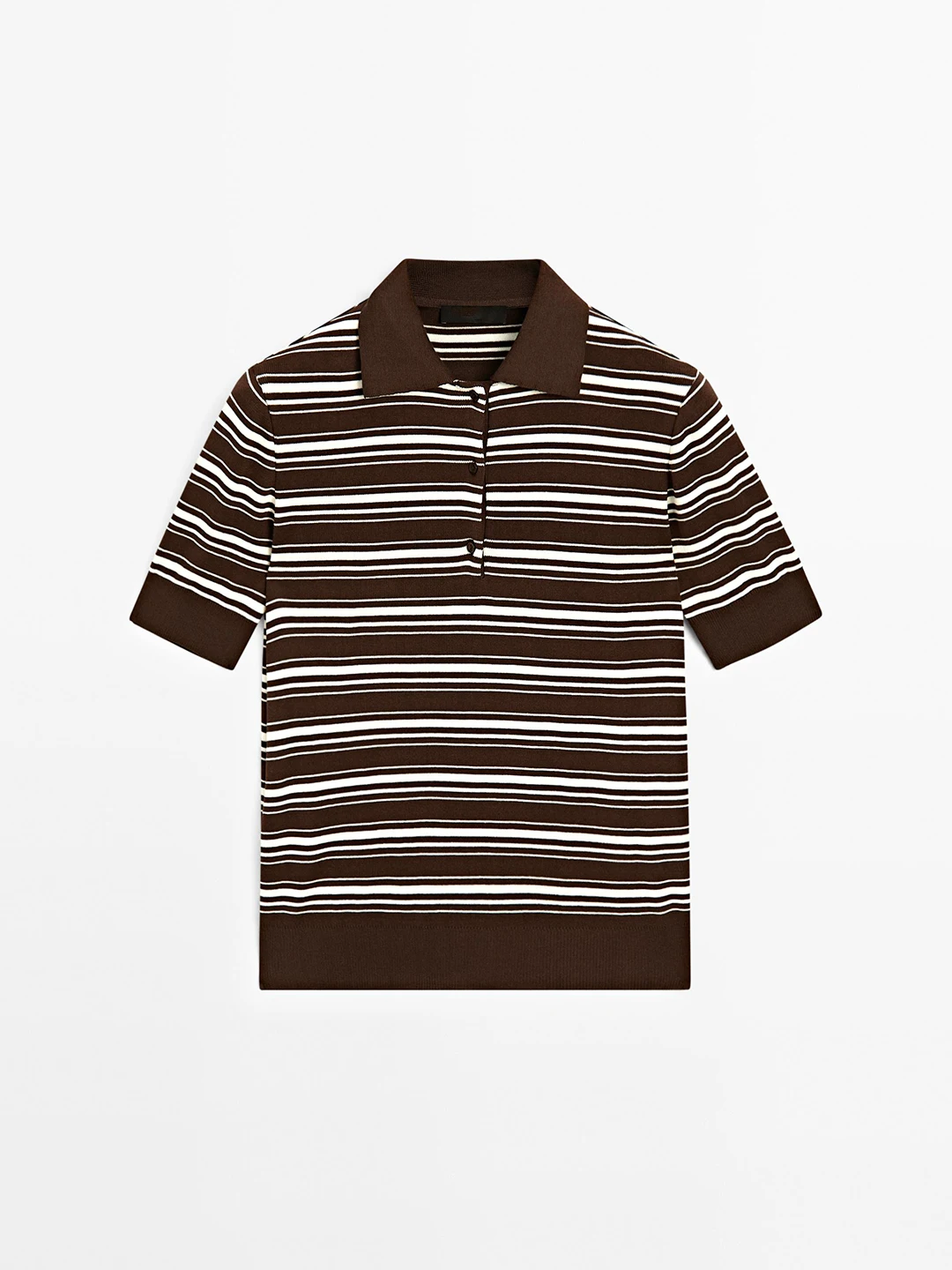 

Women's Commuter Sle Navy Stripe Pure Cotton ort Sve Knitted irt Top Retro Striped Cotton Ne Pullover