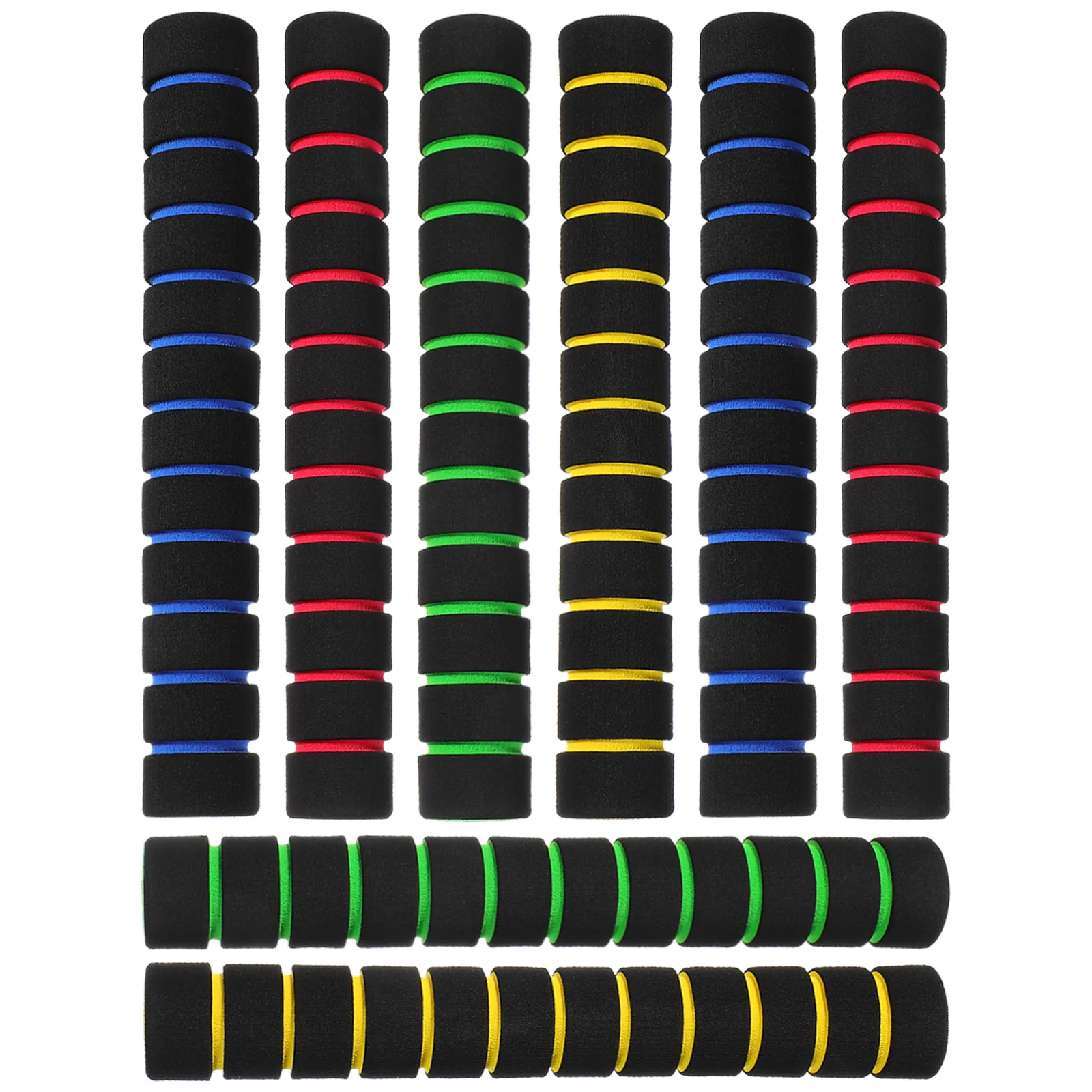 

4Pairs Anti-Slip Sponge Handlebar Grips Soft Comfortable Bike Handlebar Covers Bicycle Non-Slip Grips for Mountain Road Electric