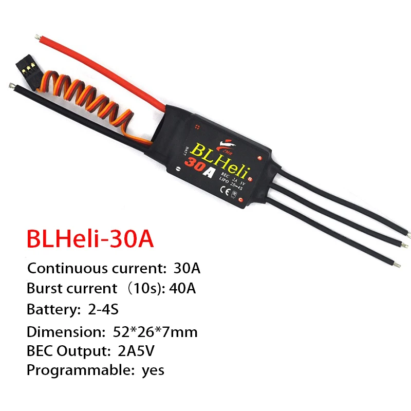 Originale Brushless ESC BLHeli 12/20/30/40/50/60/80A con UBEC per Quadcopter modello aereo lancio multiasse fai da te FPV RC Drone