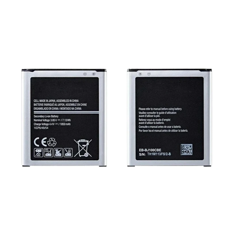 Batería de teléfono de 3,85 V y 1850mAhEB-BJ100CBE EB-BJ100BBE para Samsung Galaxy J1 j100 J100F/D J100FN J100H J100M nueva alta calidad