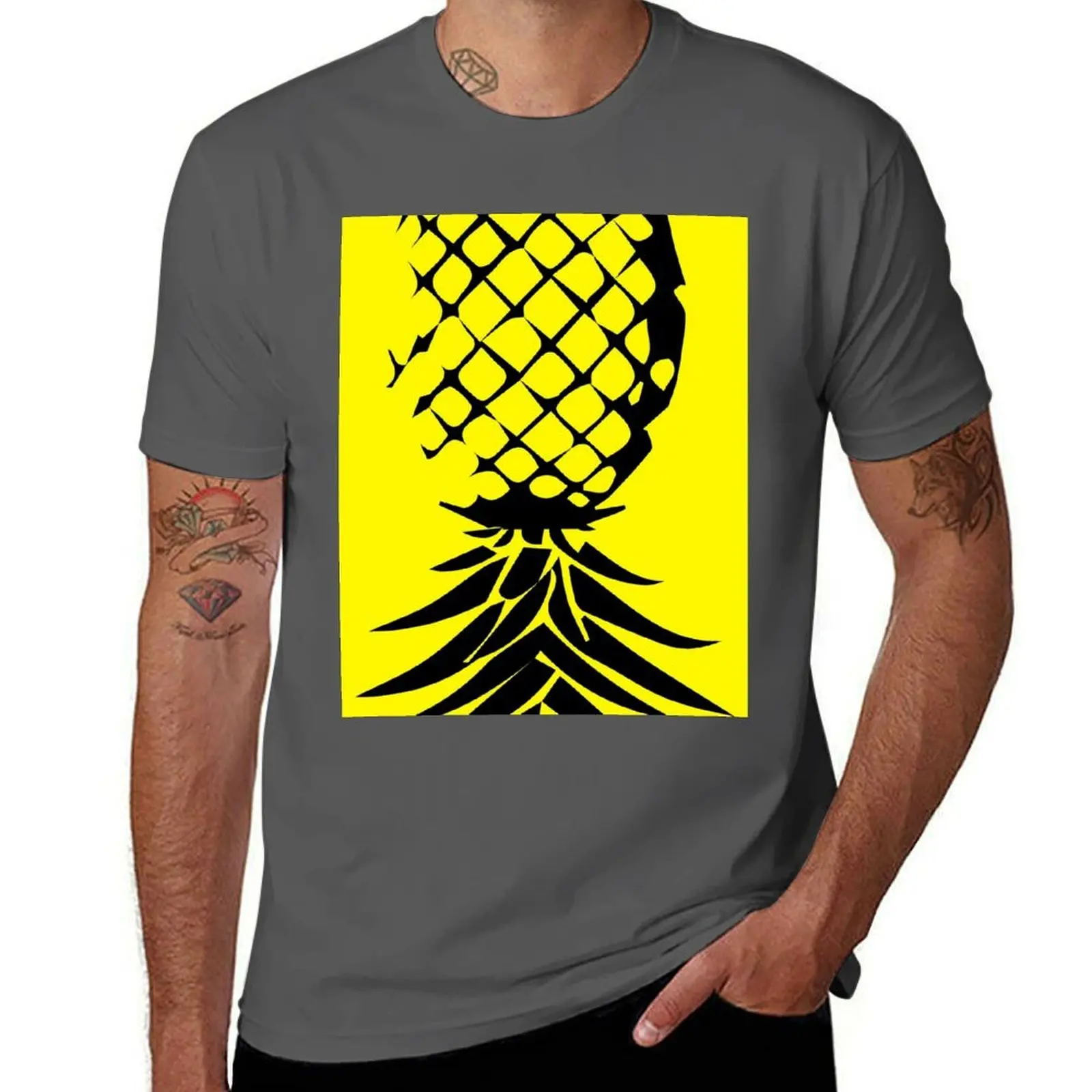 

Pineapple down Swingers Upside Lifestyle T-Shirt Basic All Season Solid T-Shirt