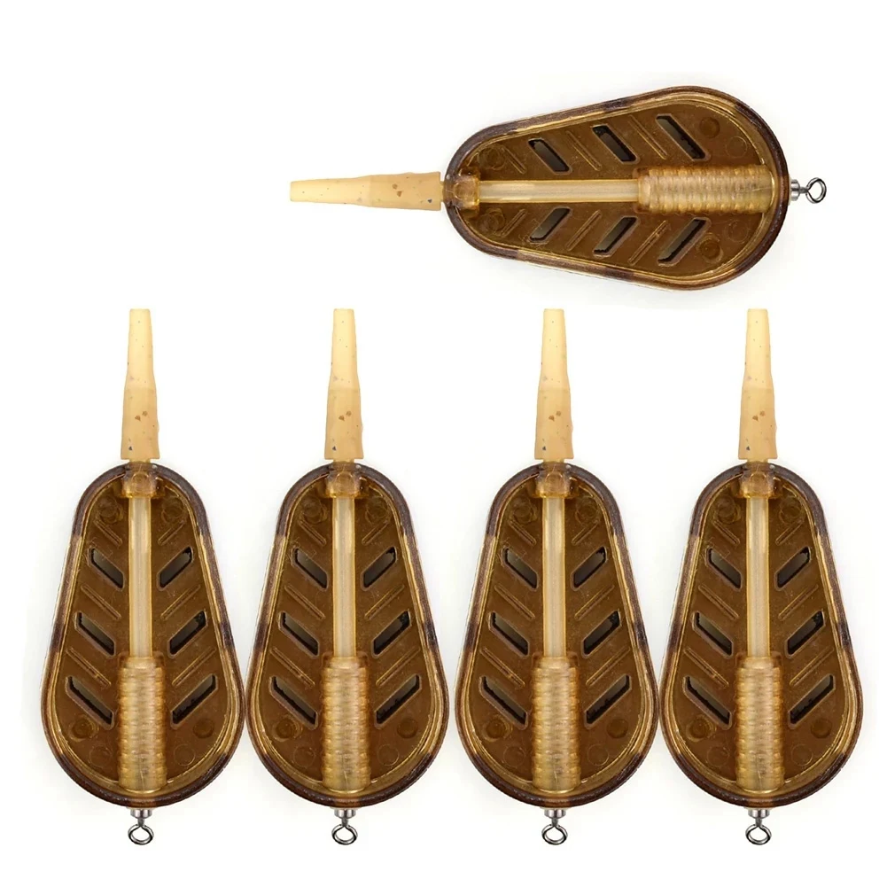 A61P 5Pcs Carp Fishing Method Feeder Cage 20G Quick Release Bait Cage Basket Bait Fishing Tackle Accessories