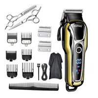 Kemei KM-1990 Hair Clipper Hair Trimmer for Men Electric Trimmers LCD Display Machine Barber Hair Cutter Haircut Set Trimmers
