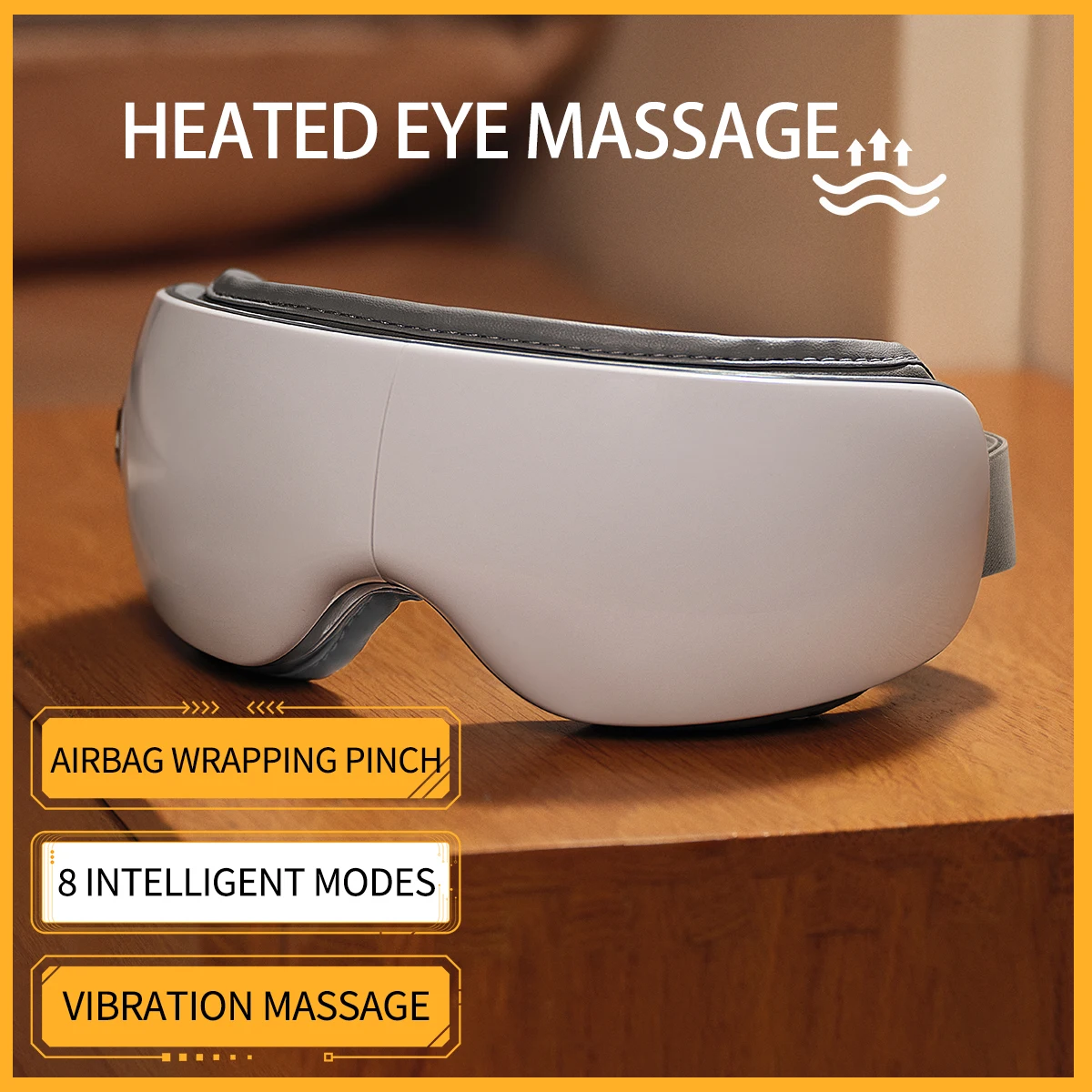 Eye Massager With Heat Vibration Relieve Fatigue Improve Sleeping Smart Eye Mask Wireless Connection Music Office Eye Relaxation