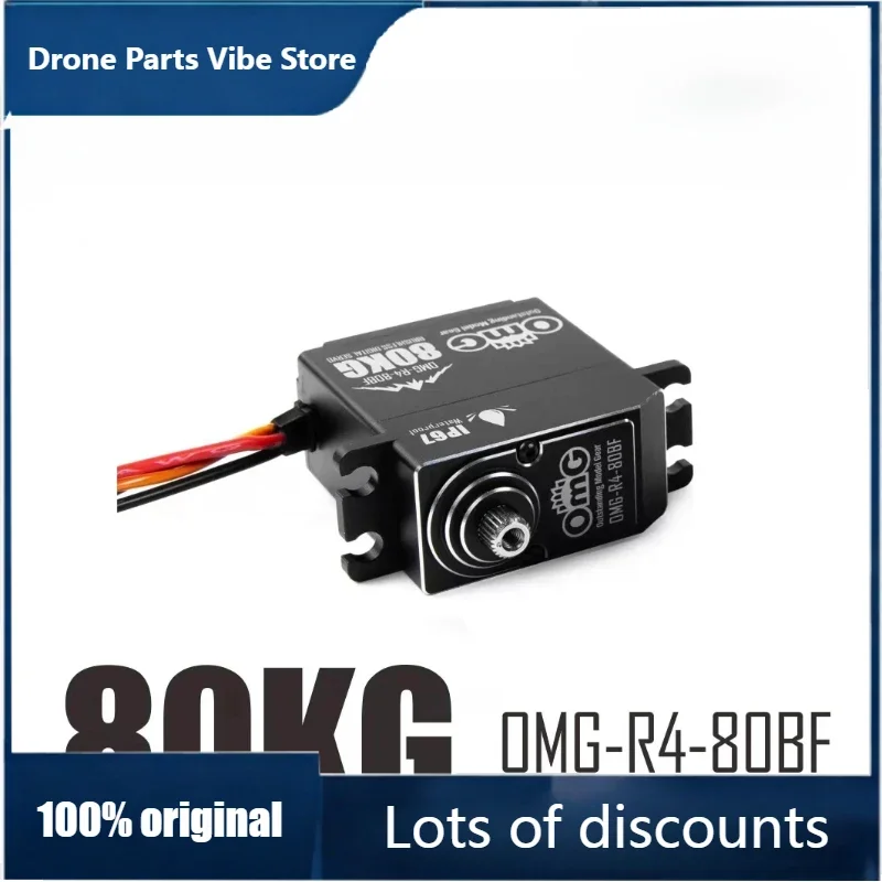 

FyOriginal RCOMG 80kg brushless servo motor with high torque and high voltage 11.1V metal waterproof digital server RC