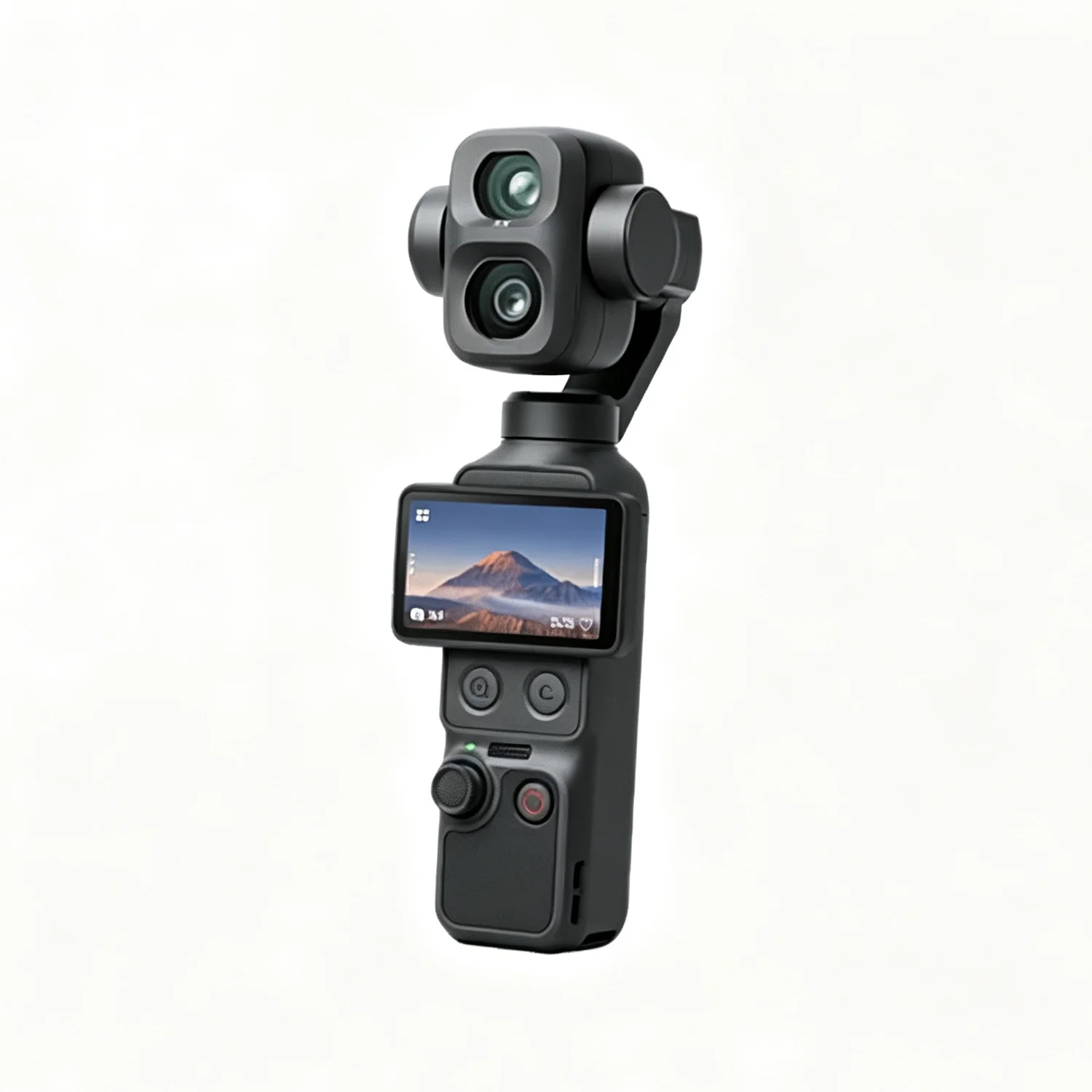 8K Pocket 4P Dual Cameras Cinematic Shots Near & Far 3-Axis Stabilization & ActiveTrack Up to 12× Zoom Vlog Recording Camera