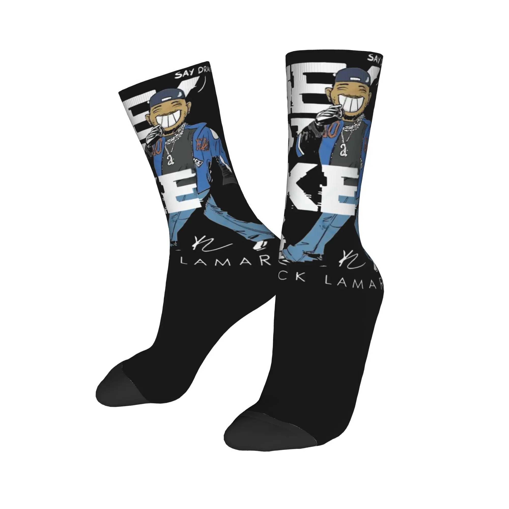 Kendrick Lamar Say Drake Print Socks Merch for Party Wear Sweat Absorbing Not Like Us Sock